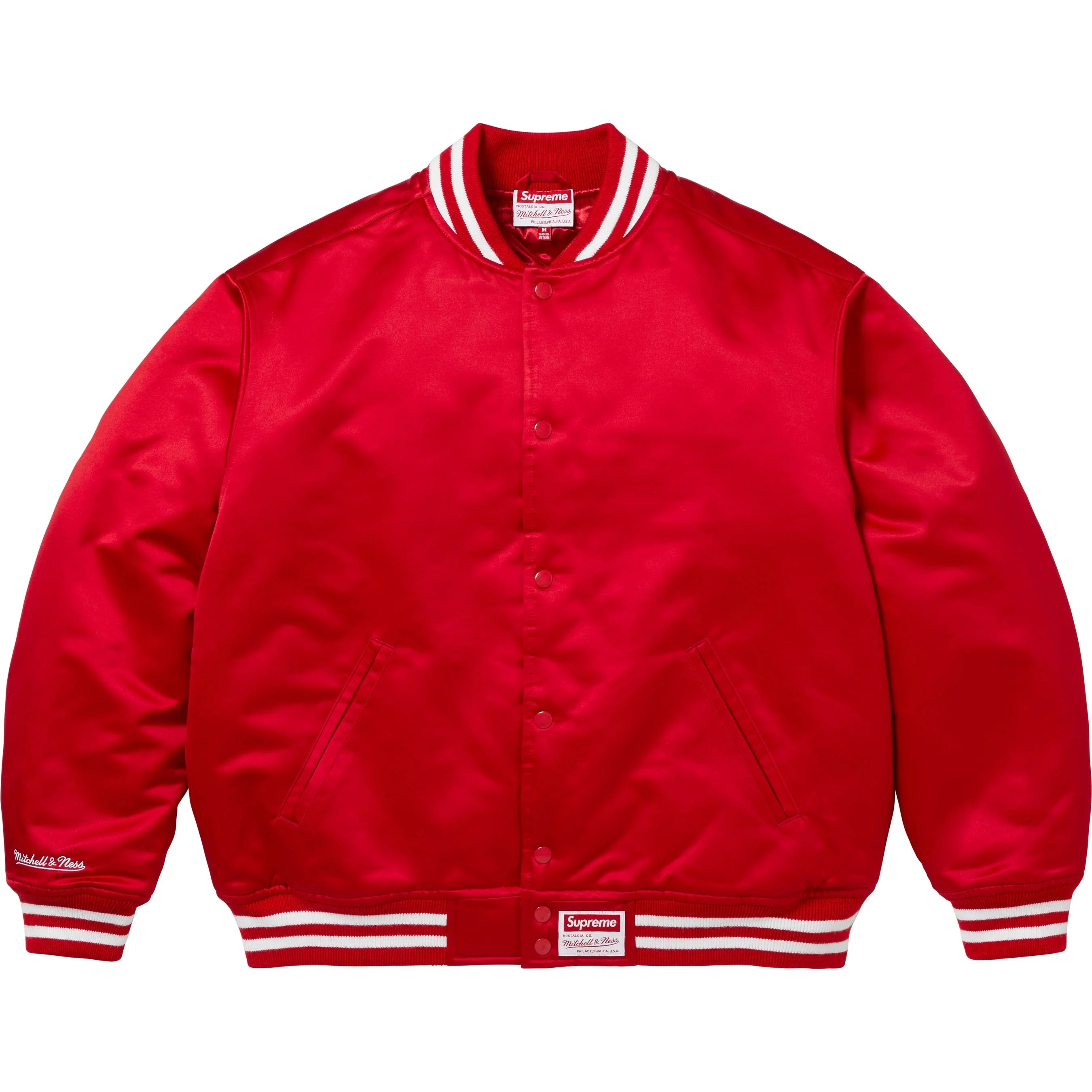 Supreme®/Mitchell & Ness Satin Varsity Jacket view 20